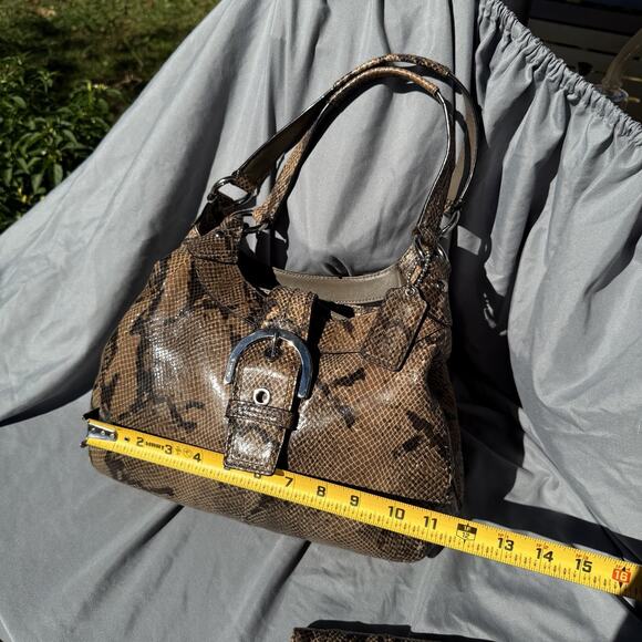 Coach Soho Purse Embossed Python Calfskin Leather W/ Matching Soho Wallet MINT - Picture 16 of 16